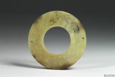 图片[2]-Jade bi disc with rush mat pattern, Southern Song dynasty, 1127-1279 C.E.-China Archive